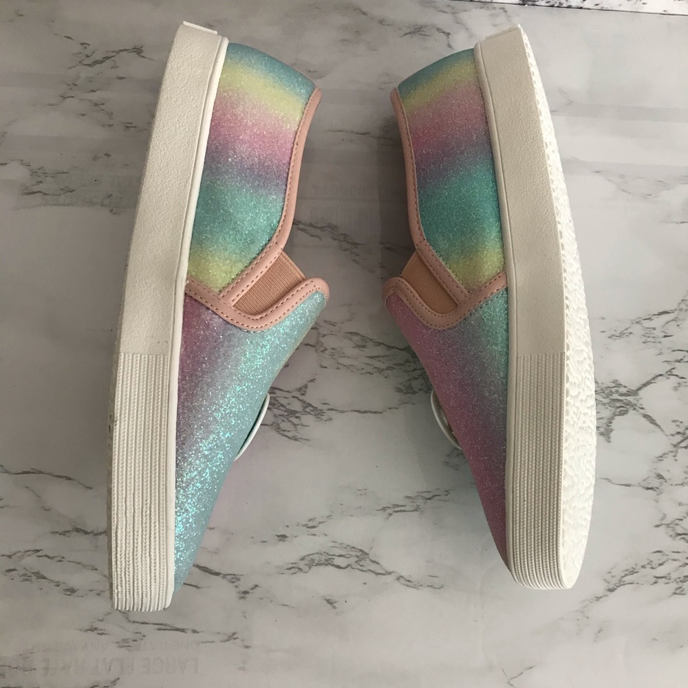 Michael Kors Ombré pastel glitter slip on sneakers 5 - Picture 12 of 14